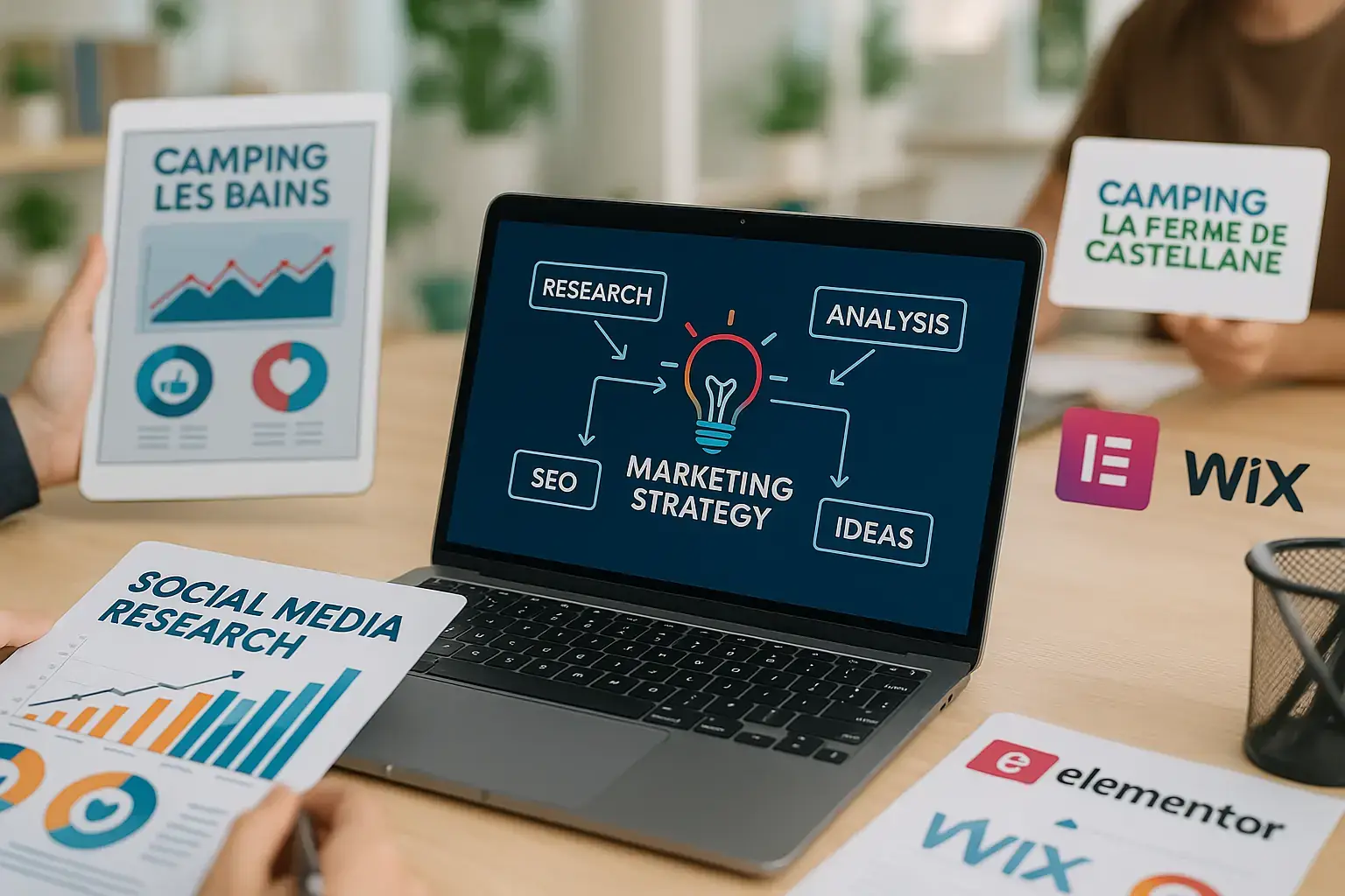 Marketing digital Castellane campings hotels